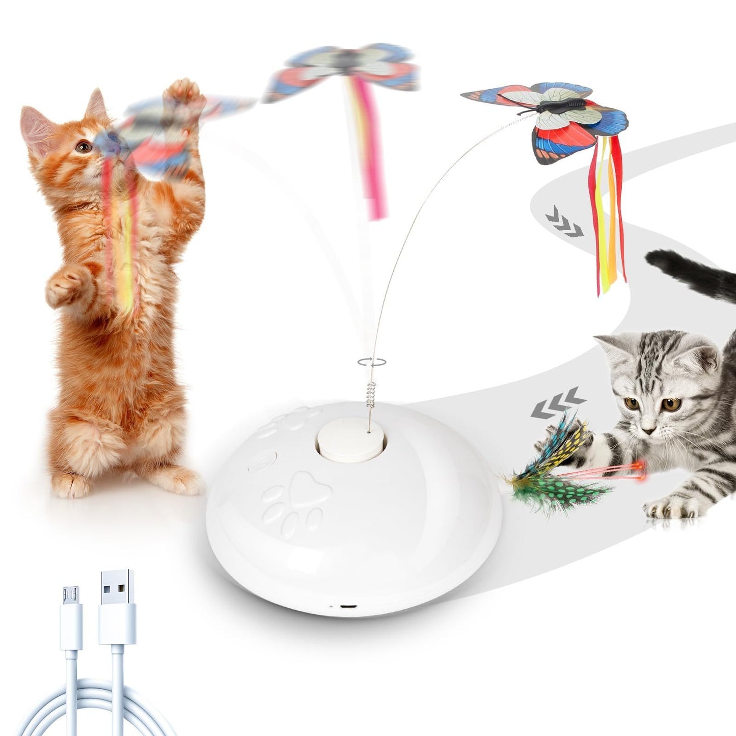 Automatic Cat Toys, Indoor Cat Interactive Cat Toys