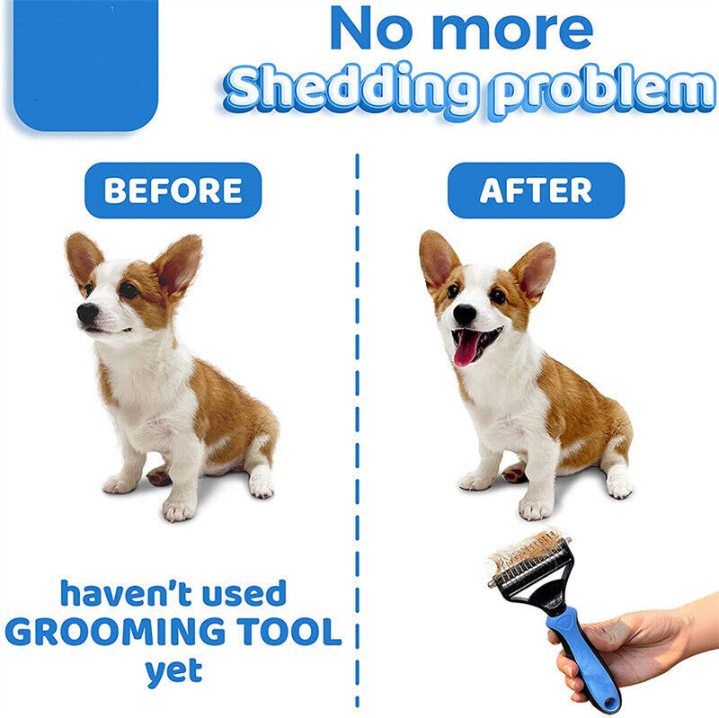 Dual Sided Pet Grooming Rake