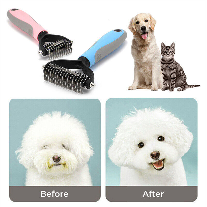 Dual Sided Pet Grooming Rake