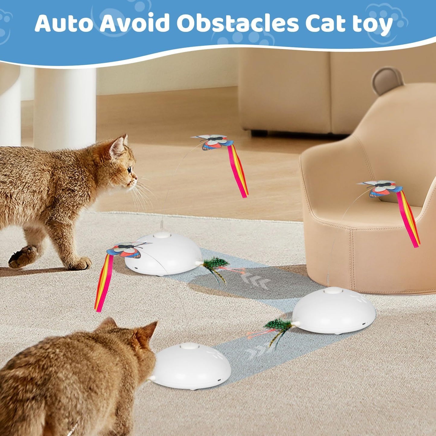 Automatic Cat Toys, Indoor Cat Interactive Cat Toys