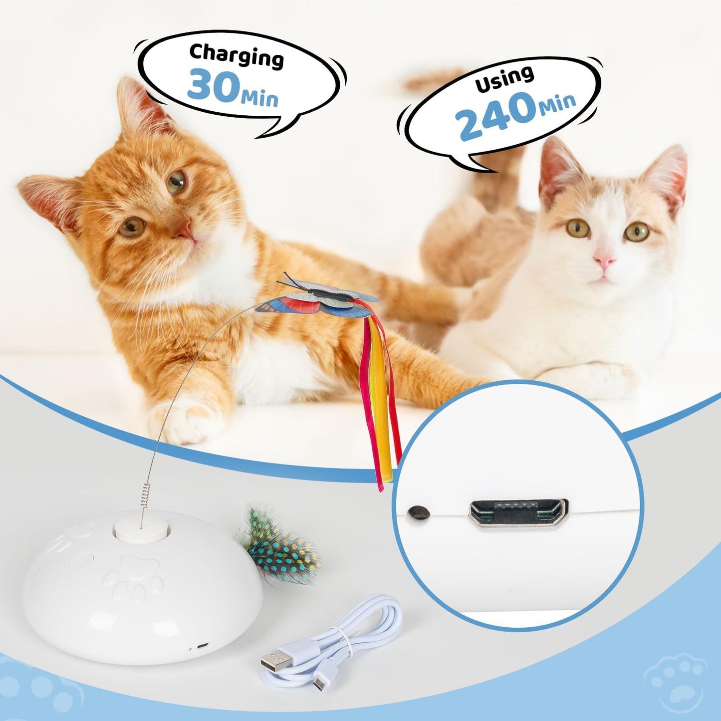 Automatic Cat Toys, Indoor Cat Interactive Cat Toys